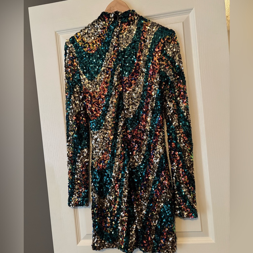 Sequin Multicolor Mini Dress